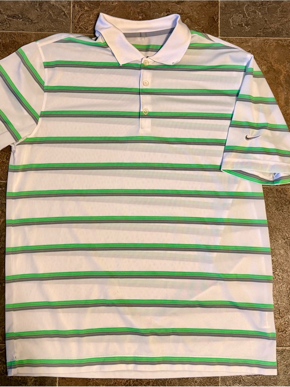 NIKE STRIPE GOLF POLO